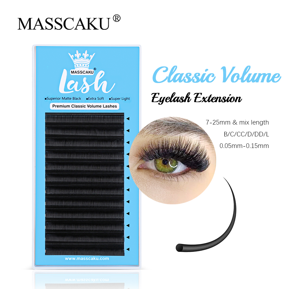 Eyelash Extension Russian - Masscakram 0.05/0.07/0.10/0.15mm klasik ekstensi bulu mata