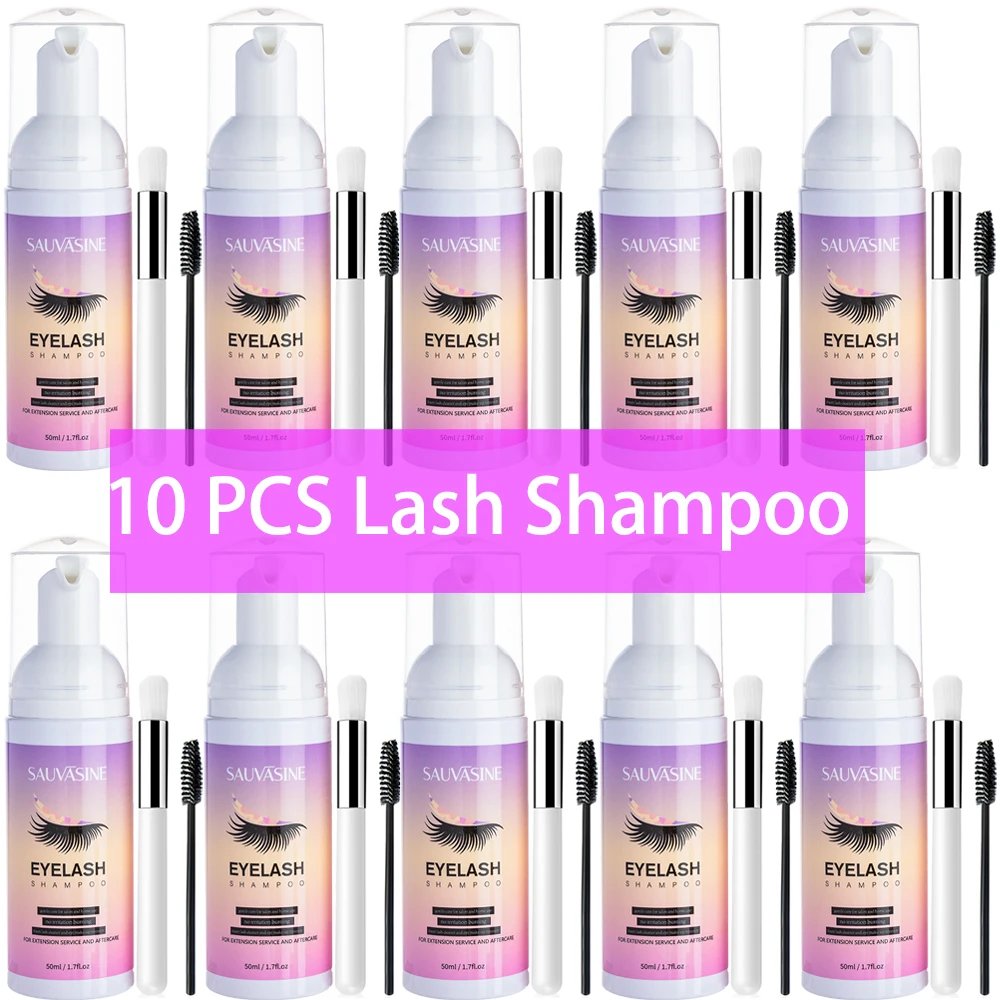 Eyelash Extension Foam Cleanser - 5/10 Buah 50ML Kit Mousse Busa