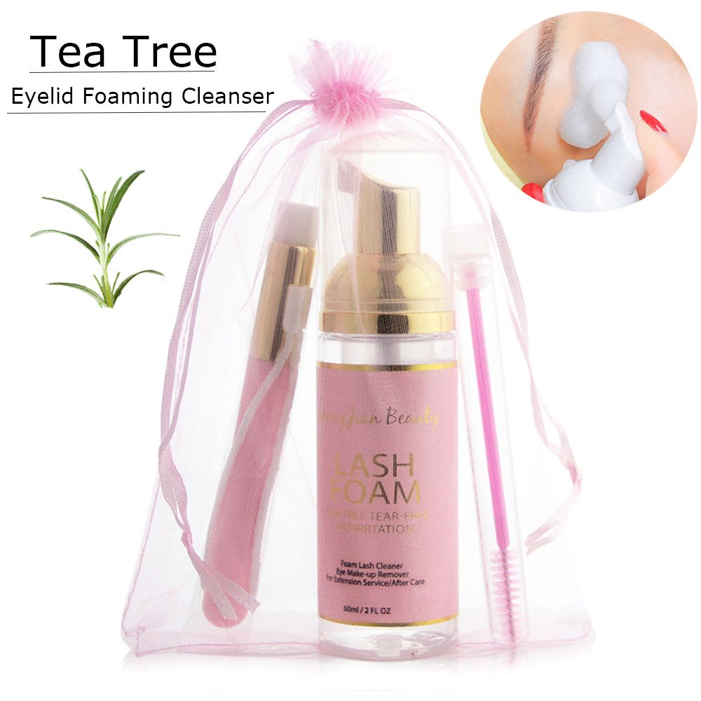 Eyelash Extension Foam Cleanser - Panas aman untuk bulu mata alami