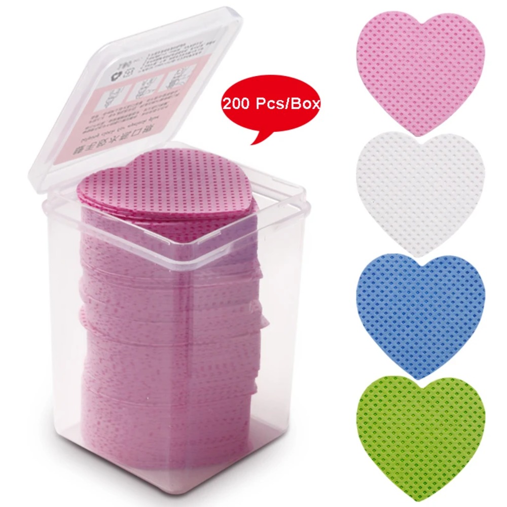 Eyelash Extension Glue Remover - 200PCS Kain Lap Kertas Kapas Penghapus