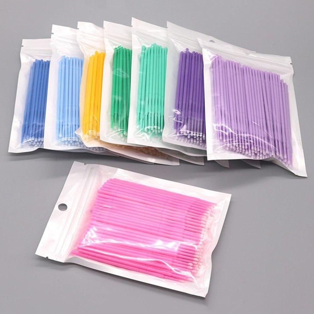 100 Buah/Lot Kuas Mikro Riasan - Eyelash Extension Adhesive ulasan dan harga