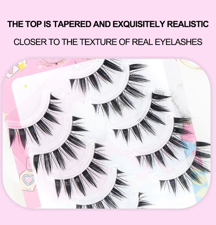 5 pasang bulu mata palsu berbe - Eyelash Extension Douyin ulasan dan harga