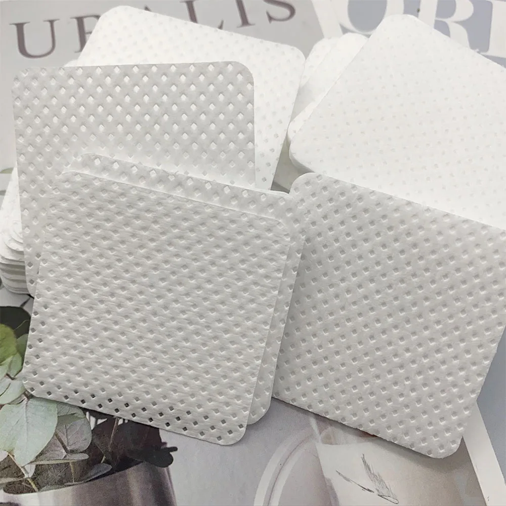 100/300 buah kertas tisu katun - Eyelash Extension Glue Remover ulasan dan harga