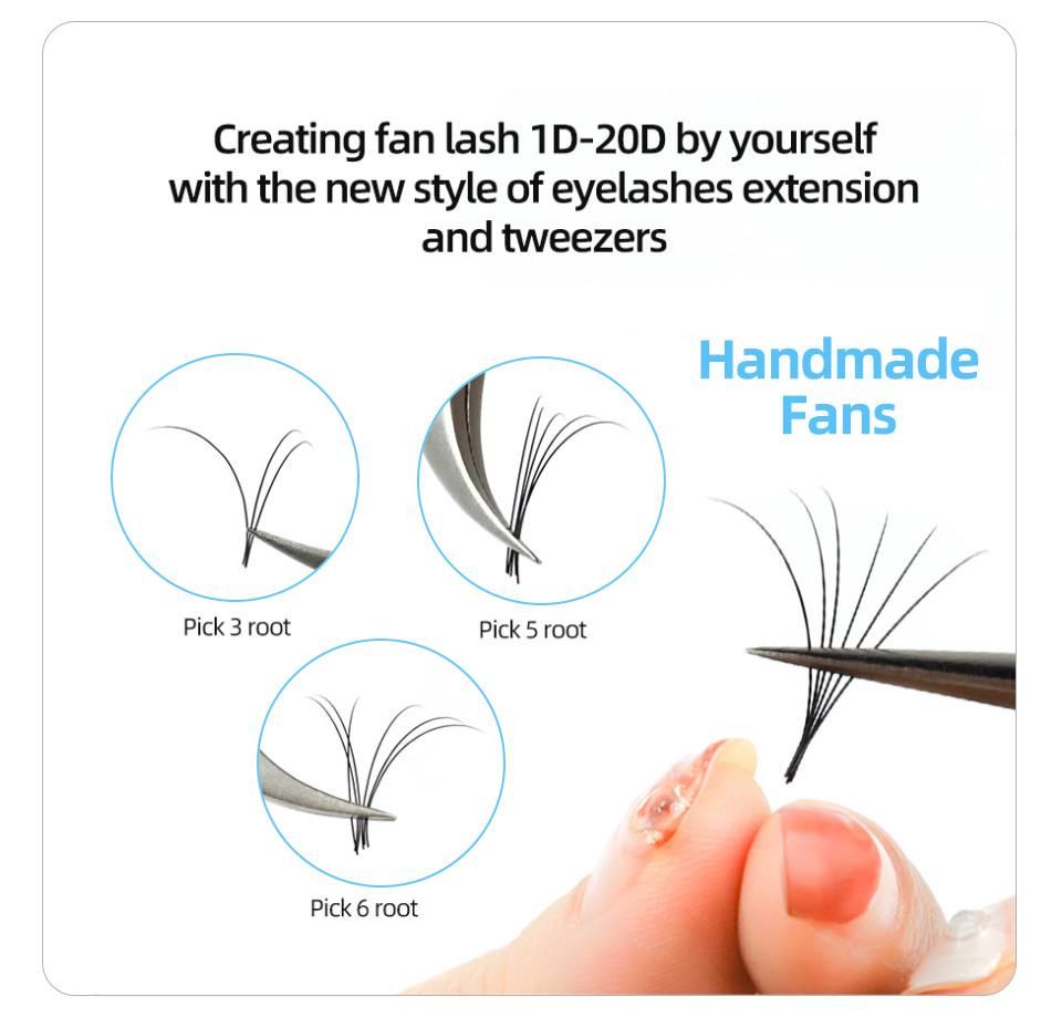 AGUUD 16 baris panjang 16-20mm - Eyelash Extension Russian ulasan dan harga