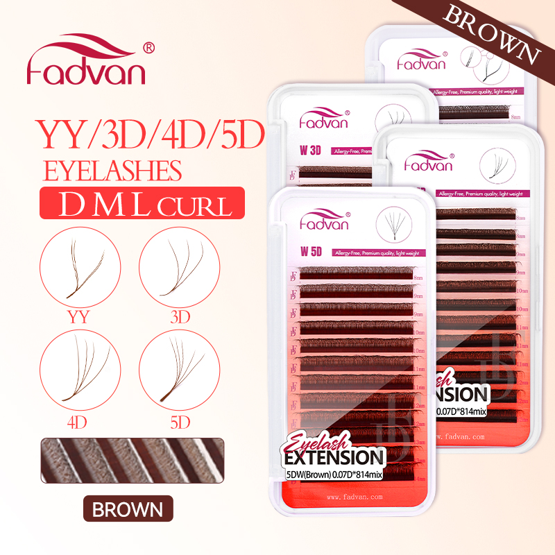 Bulu mata FADVAN coklat 4D/3D/ - Eyelash Extension Yy ulasan dan harga