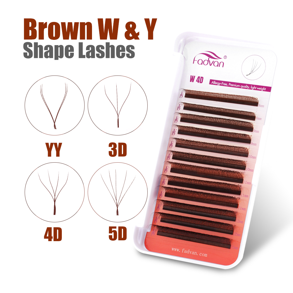 Bulu mata FADVAN coklat 4D/3D/ - Eyelash Extension Yy ulasan dan harga