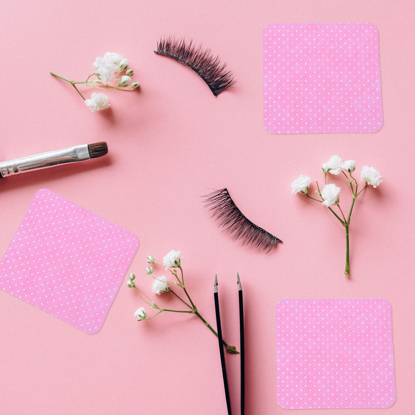 600Pcs Kain Lap Katun Pembersi - Eyelash Extension Glue Remover ulasan dan harga