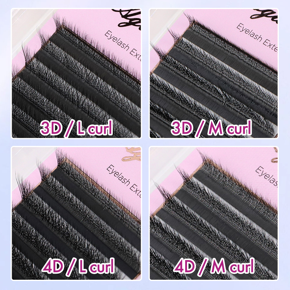 L M (LU ) Curl W bentuk eksten - Eyelash Extension Yy ulasan dan harga