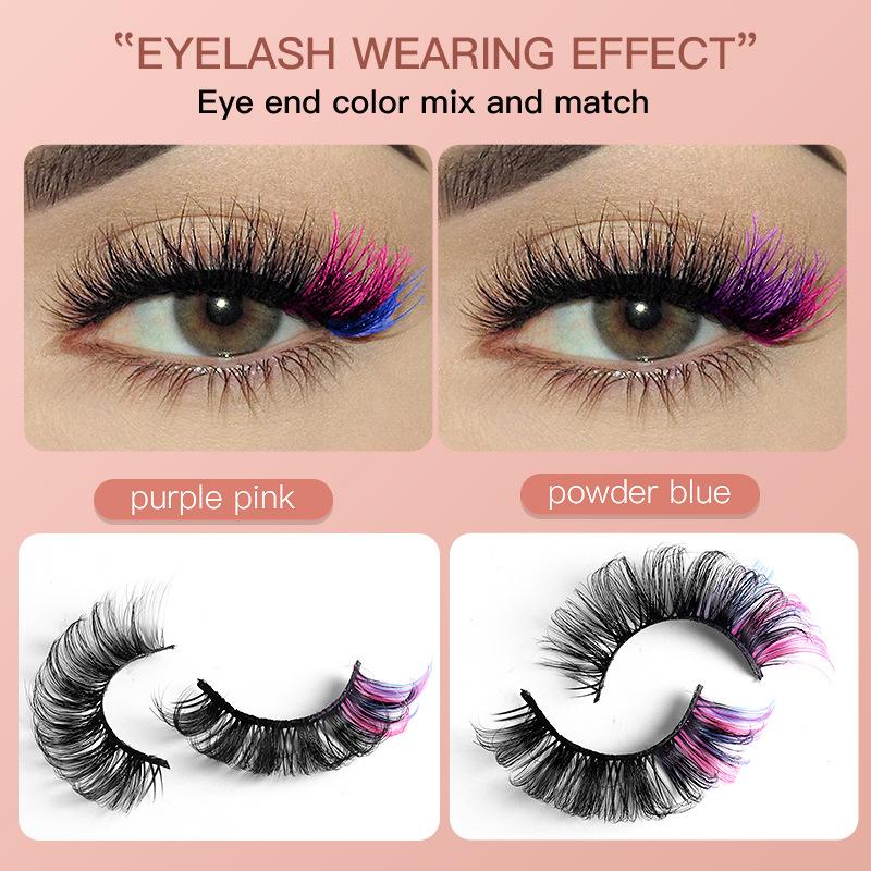 7 Pasang Bulu Mata Palsu Warna - Eyelash Extension Russian ulasan dan harga